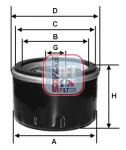 Handler.Part Oil filter SOFIMA S4100R 1