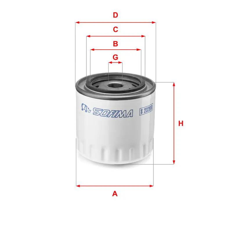 Handler.Part Oil filter SOFIMA S2329R 1