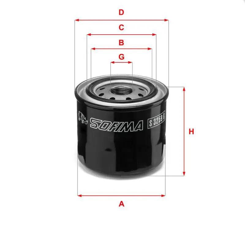 Handler.Part Oil filter SOFIMA S3259R 1