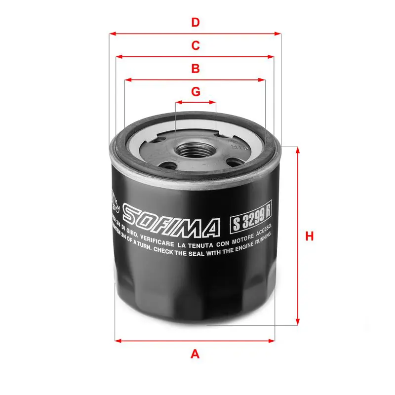 Handler.Part Oil filter SOFIMA S3299R 1