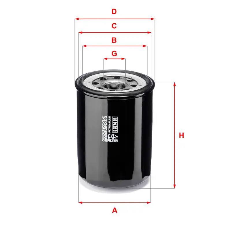 Handler.Part Oil filter SOFIMA S3274DR 1