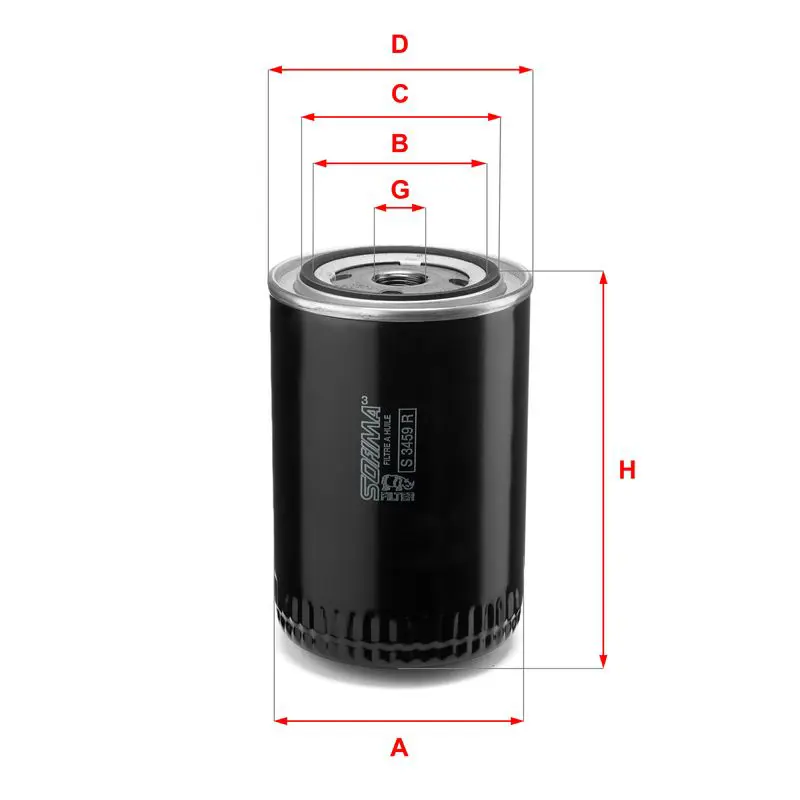 Handler.Part Oil filter SOFIMA S3459R 1