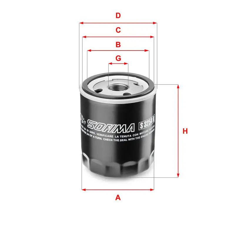 Handler.Part Oil filter SOFIMA S3254R 1