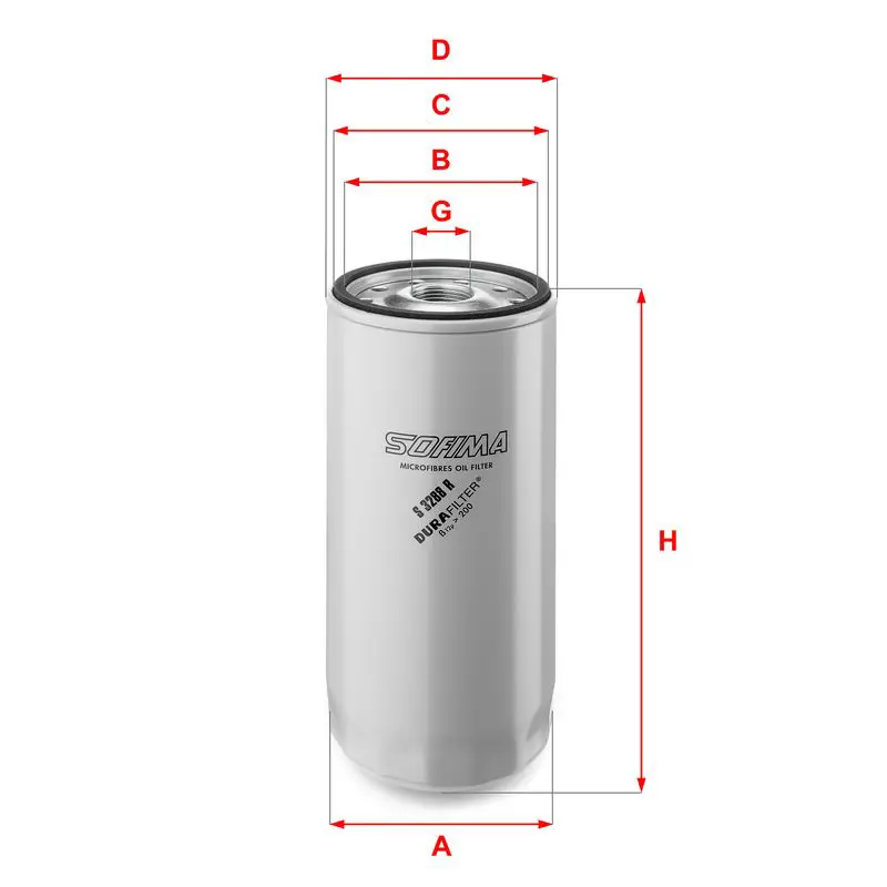 Handler.Part Oil filter SOFIMA S3288R 1