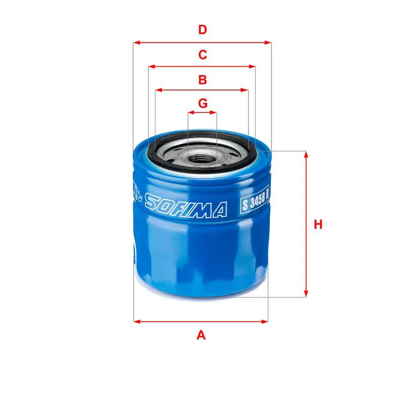 Handler.Part Oil filter SOFIMA S3458R 1