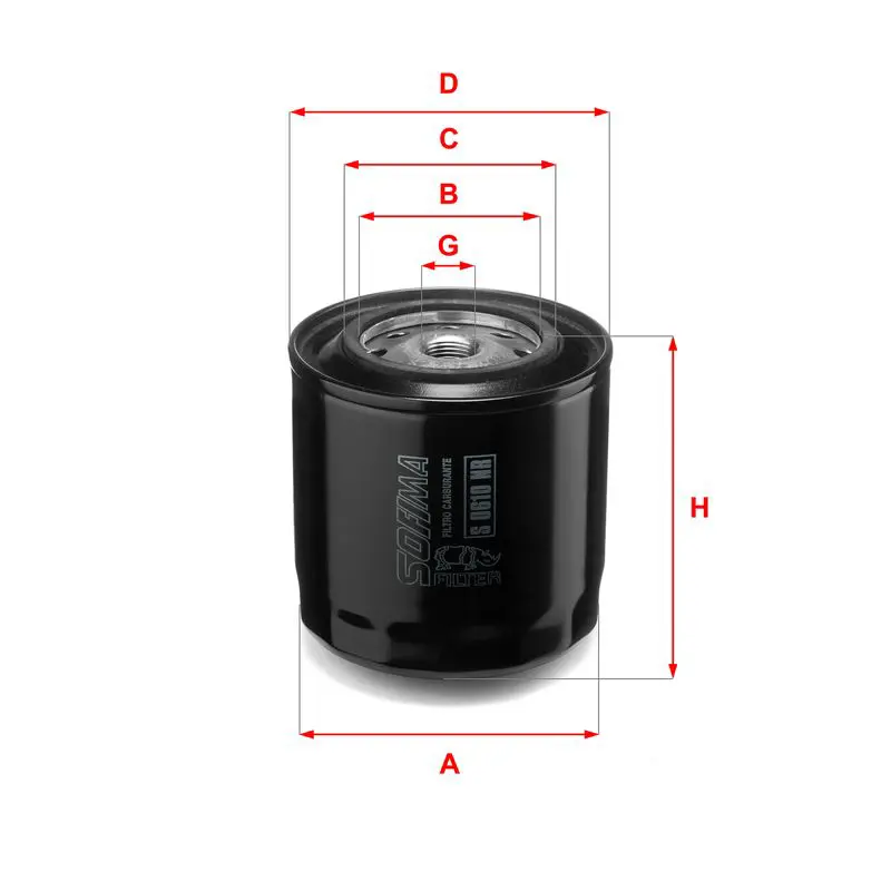 Handler.Part Fuel filter SOFIMA S0610NR 1