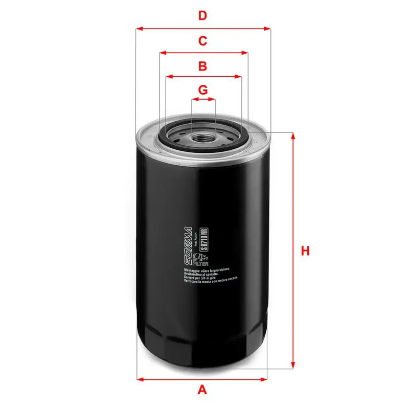 Handler.Part Fuel filter SOFIMA S0710NR 1