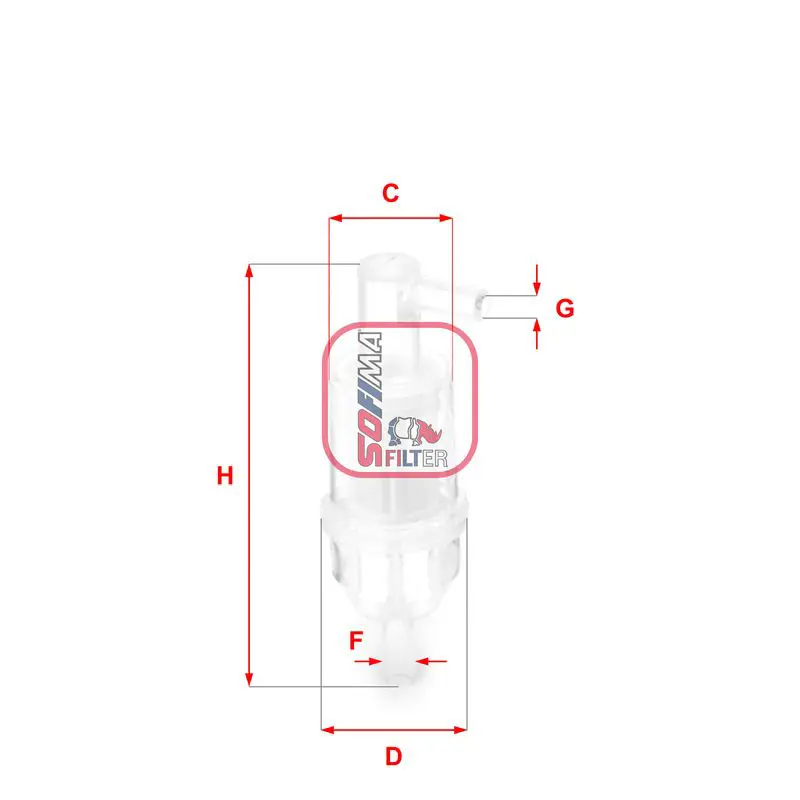 Handler.Part Fuel filter SOFIMA S1013B 1