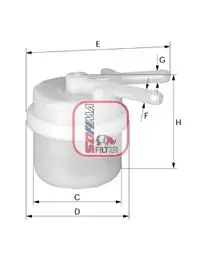 Handler.Part Fuel filter SOFIMA S1026B 1