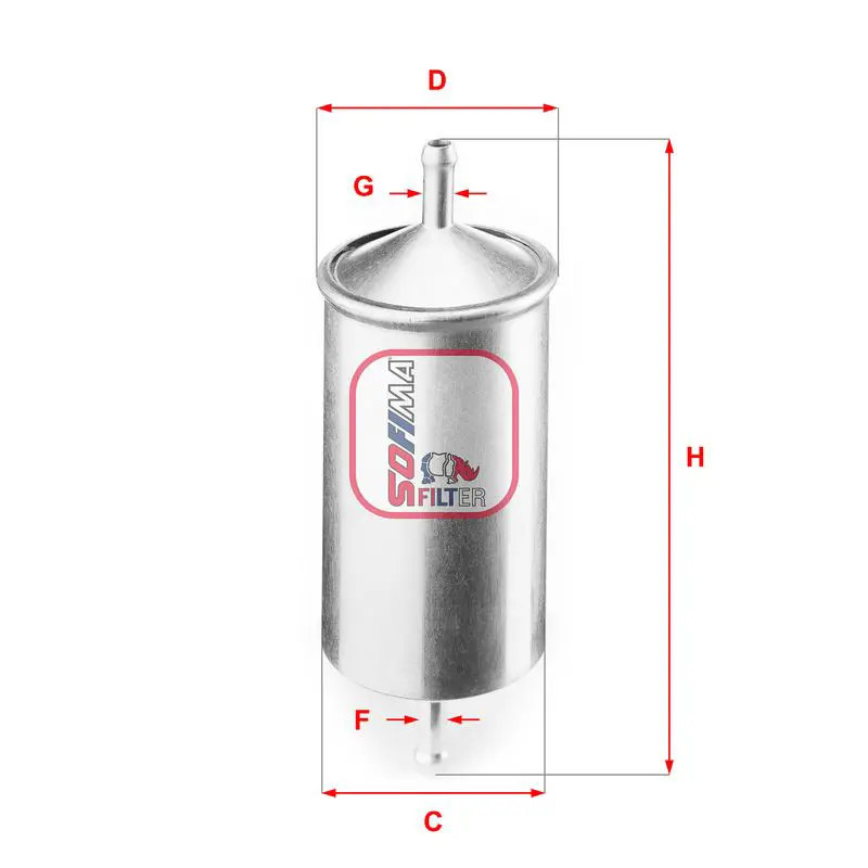 Handler.Part Fuel filter SOFIMA S1501B 1