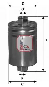 Handler.Part Fuel filter SOFIMA S1589B 1