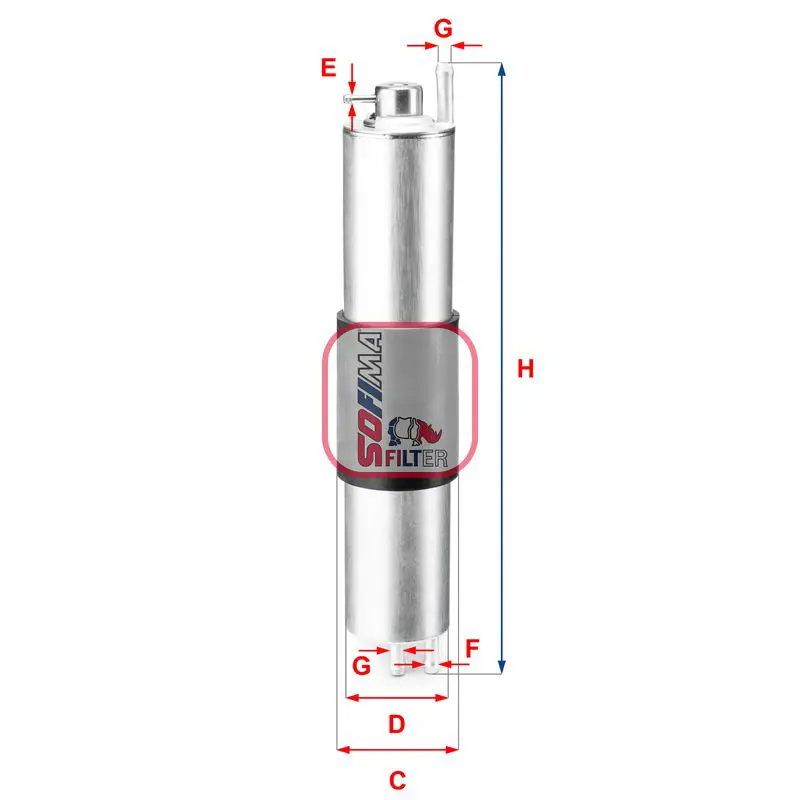 Handler.Part Fuel filter SOFIMA S1847B 1