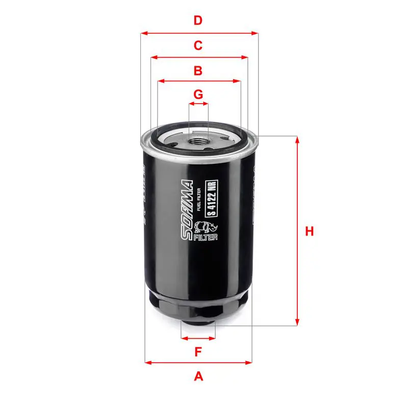 Handler.Part Fuel filter SOFIMA S4122NR 1