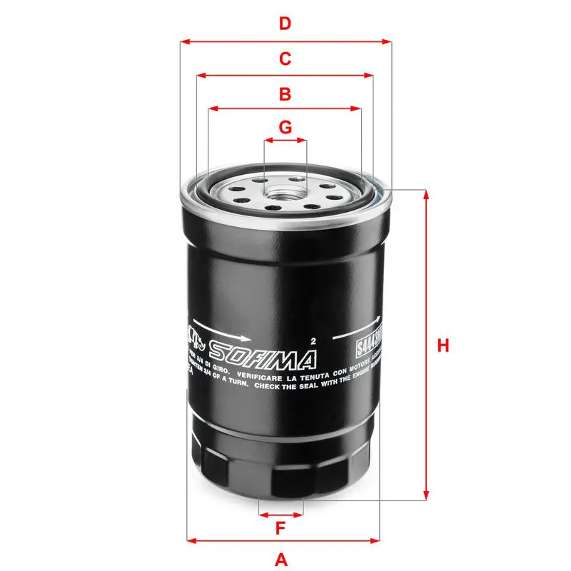 Handler.Part Fuel filter SOFIMA S4443NR 1