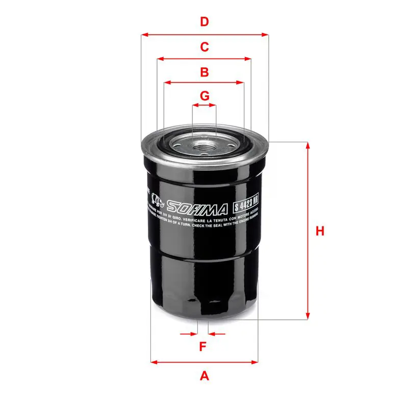 Handler.Part Fuel filter SOFIMA S4423NR 1