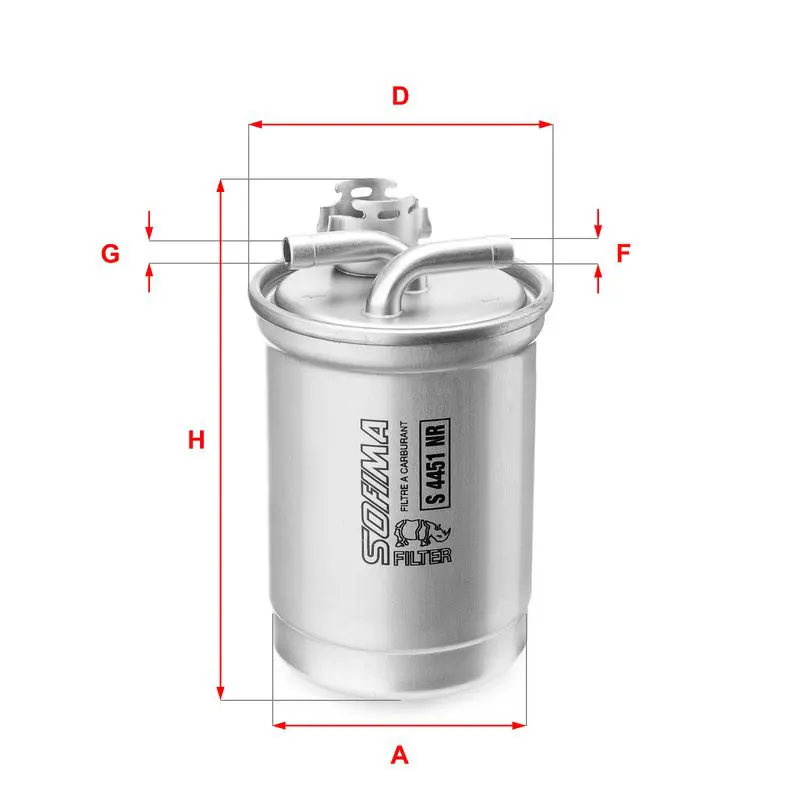 Handler.Part Fuel filter SOFIMA S4451NR 1