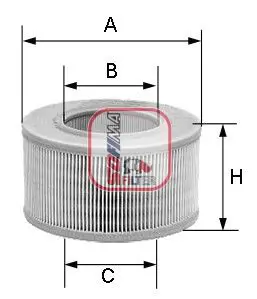 Handler.Part Air filter SOFIMA S2360A 1