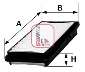 Handler.Part Air filter SOFIMA S1210A 1