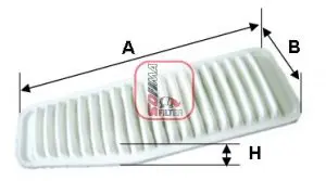 Handler.Part Air filter SOFIMA S3338A 1