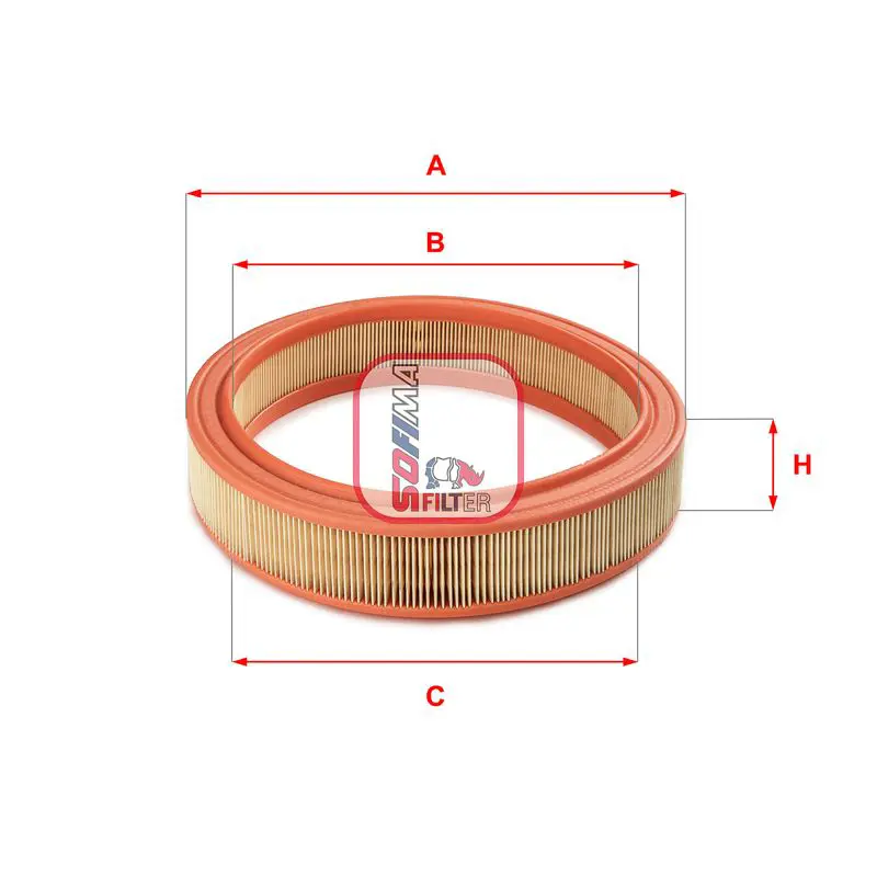 Handler.Part Air filter SOFIMA S3381A 1