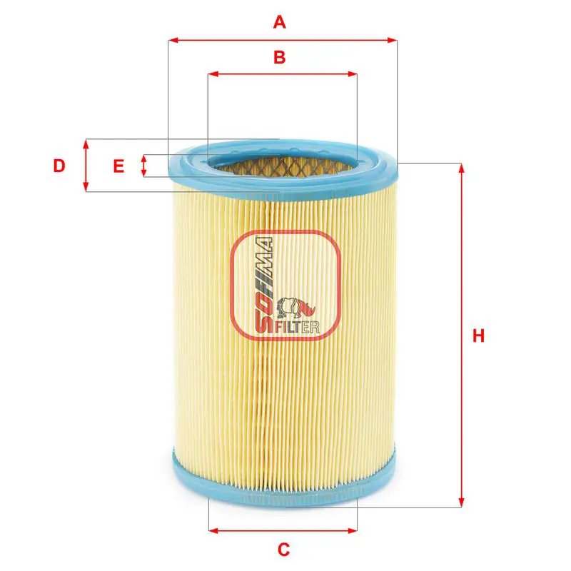 Handler.Part Air filter SOFIMA S7252A 1