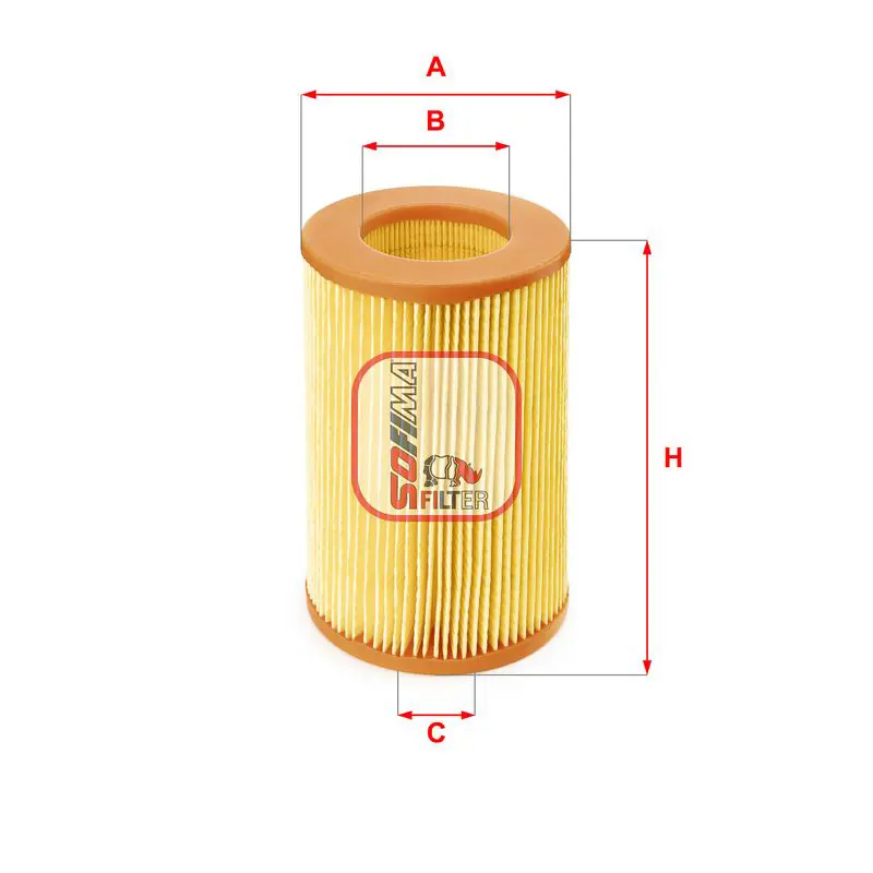 Handler.Part Air filter SOFIMA S7386A 1