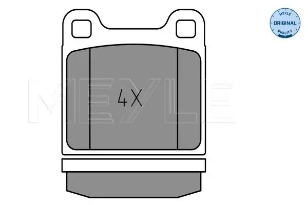 Handler.Part Brake pad set, disc brake Meyle 0252022815 2