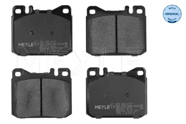 Handler.Part Brake pad set, disc brake Meyle 0252034117 1