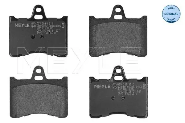 Handler.Part Brake pad set, disc brake Meyle 0252038915 1