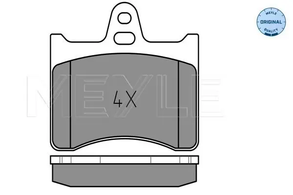 Handler.Part Brake pad set, disc brake Meyle 0252038915 2