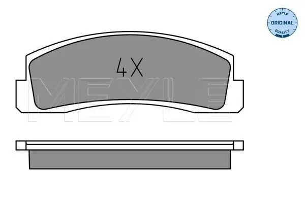 Handler.Part Brake pad set, disc brake Meyle 0252066016 2