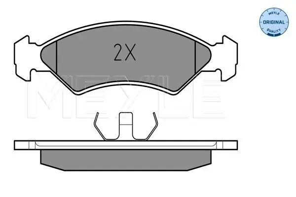 Handler.Part Brake pad set, disc brake Meyle 0252085717 2