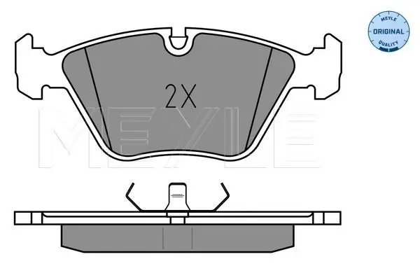 Handler.Part Brake pad set, disc brake Meyle 0252096817 2