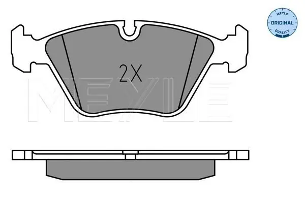 Handler.Part Brake pad set, disc brake Meyle 0252096817 3