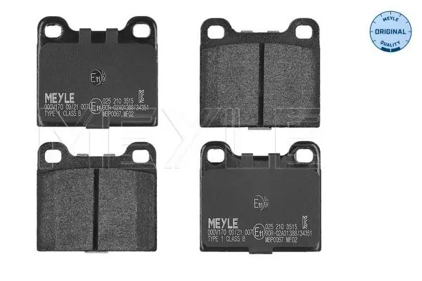 Handler.Part Brake pad set, disc brake Meyle 0252103515 1