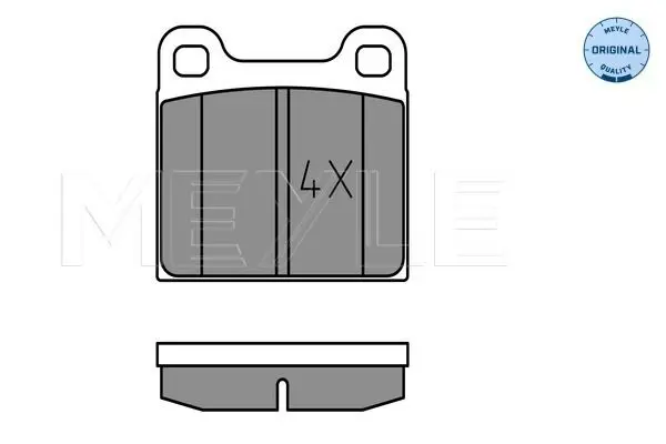 Handler.Part Brake pad set, disc brake Meyle 0252103515 2