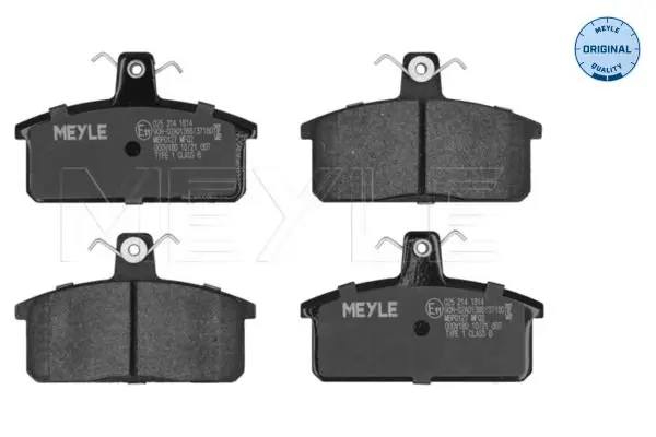 Handler.Part Brake pad set, disc brake Meyle 0252141814 1