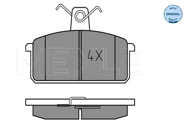 Handler.Part Brake pad set, disc brake Meyle 0252141814 2