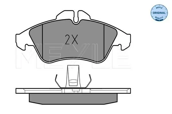 Handler.Part Brake pad set, disc brake Meyle 0252157620 2