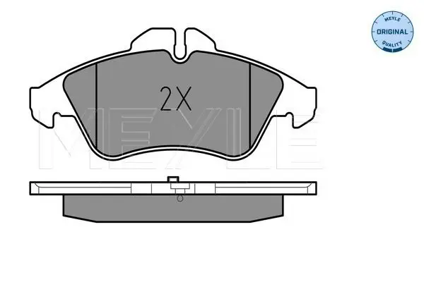 Handler.Part Brake pad set, disc brake Meyle 0252157620 3