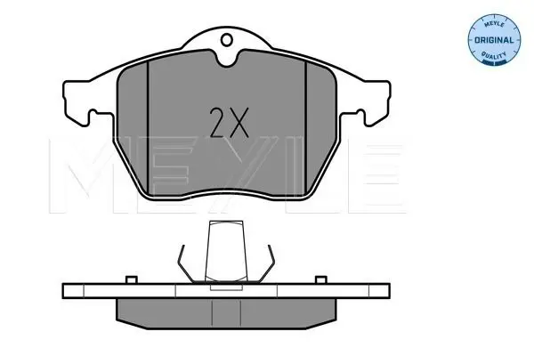 Handler.Part Brake pad set, disc brake Meyle 0252182919 1