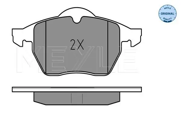 Handler.Part Brake pad set, disc brake Meyle 0252182919 2