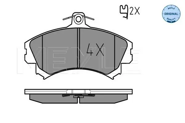 Handler.Part Brake pad set, disc brake Meyle 0252192015 2