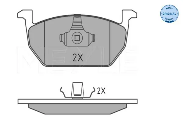 Handler.Part Brake pad set, disc brake Meyle 0252203517 3