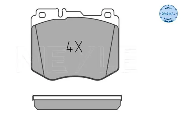 Handler.Part Brake pad set, disc brake Meyle 0252204718 2