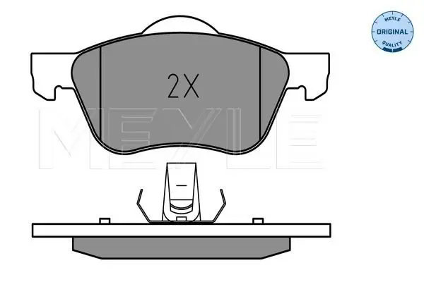 Handler.Part Brake pad set, disc brake Meyle 0252316017 1