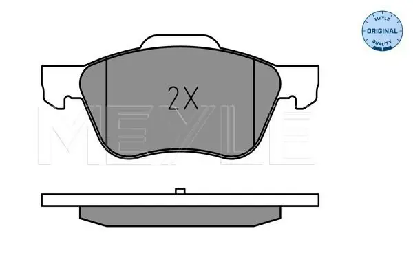 Handler.Part Brake pad set, disc brake Meyle 0252316017 2