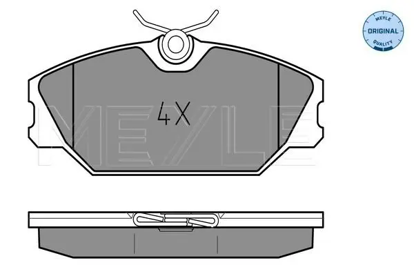 Handler.Part Brake pad set, disc brake Meyle 0252317218 2