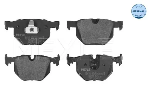 Handler.Part Brake pad set, disc brake Meyle 0252344717 1