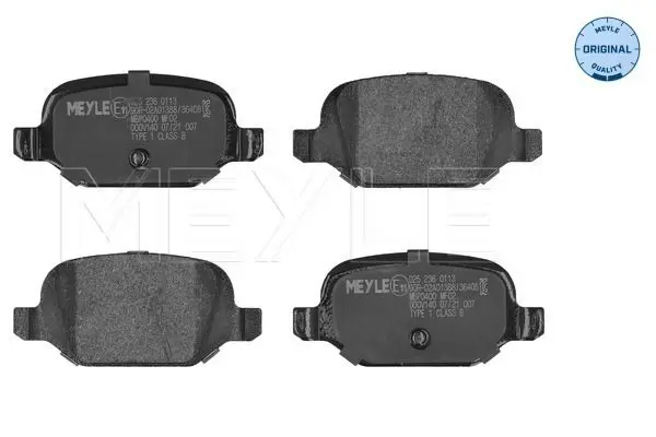 Handler.Part Brake pad set, disc brake Meyle 0252360113 1